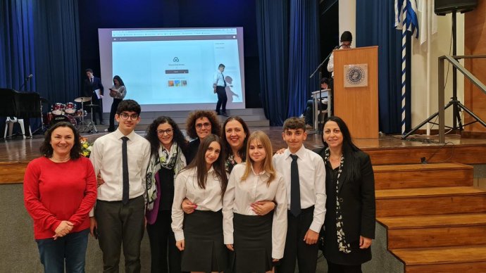 Οι συντελεστές της ταινίας από το Παγκύπριον Γυμνάσιον 