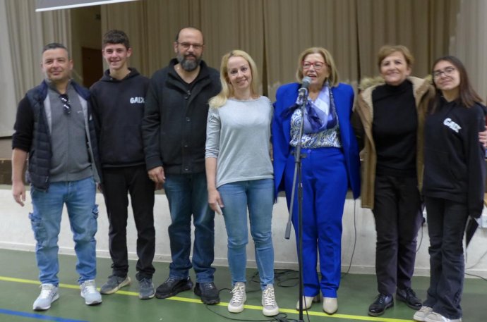 Οι συντελεστές της ταινίας από το Γυμνάσιο Αγίου Ιωάννου Χρυσοστόμου